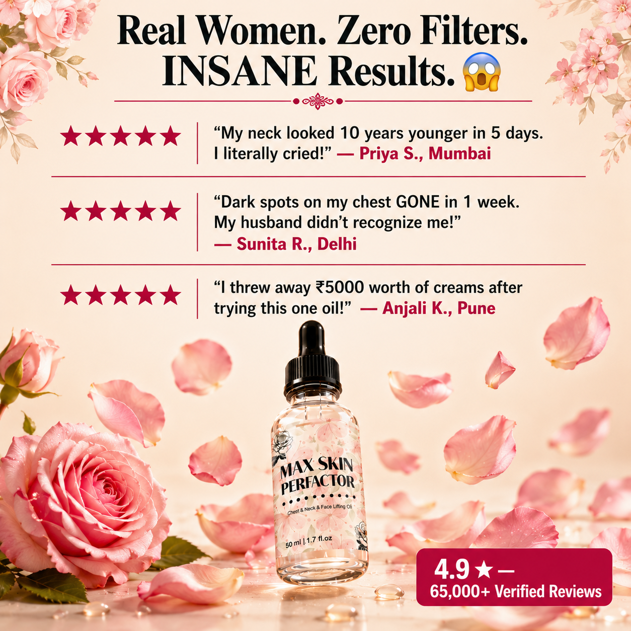 Max Skin Perfactor Lifting Oil | Buy 1 Get 1 FREE